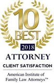 10 Best Attorney 2018 Client Satisfaction American Institute of Family Law Attorneys